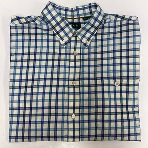 Orvis Mens Plaid Long Sleeve Button Down Shirt
